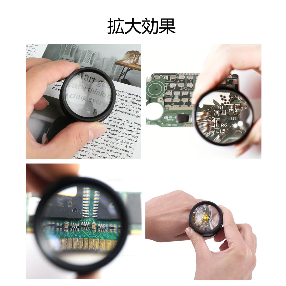 Amazon.co.jp: MANJIAMEI 拡大鏡 30倍 ルーペ ジュエリールーペ 手持ち